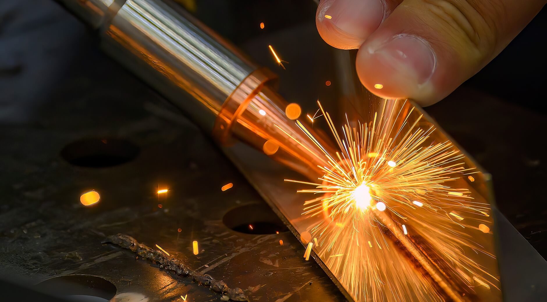industrial laser welding on precision metal parts